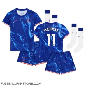 Chelsea Noni Madueke #11 Replik Heimtrikot Kinder 2024-25 Kurzarm (+ Kurze Hosen)